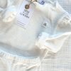 Bio Baumwoll Girl's Outfit Offwhite nur noch 74/80 verfügbar