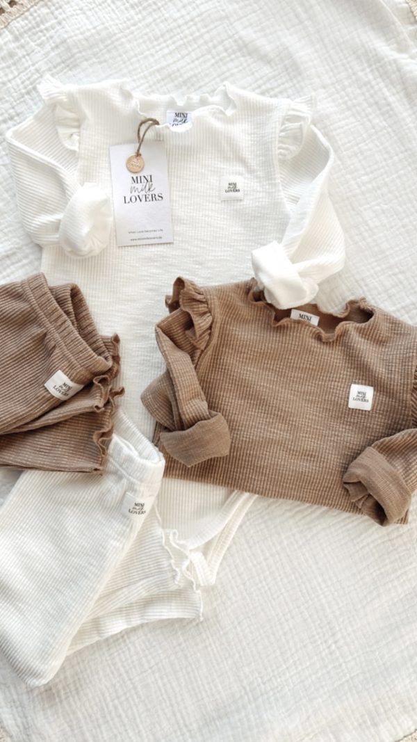 Bio Baumwoll Girl's Outfit Offwhite – Bild 5