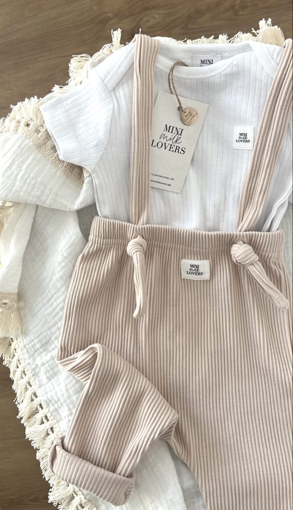 Latzhose Beige – Bild 3