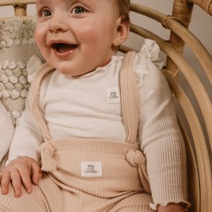 Latzhose Beige