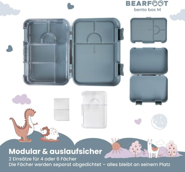 Kinder Brotdose, Bento Lunchbox Bär im Weltall – Bild 5