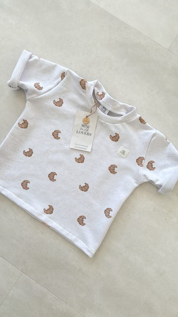 Croissant T-Shirt Offwhite – Bild 2