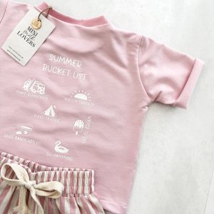 Summer Bucket List T-Shirt Rosa - EUR 74/80