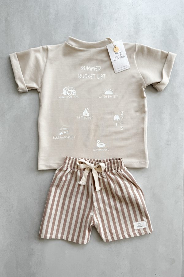 Summer Bucket List T-Shirt Beige – Bild 3