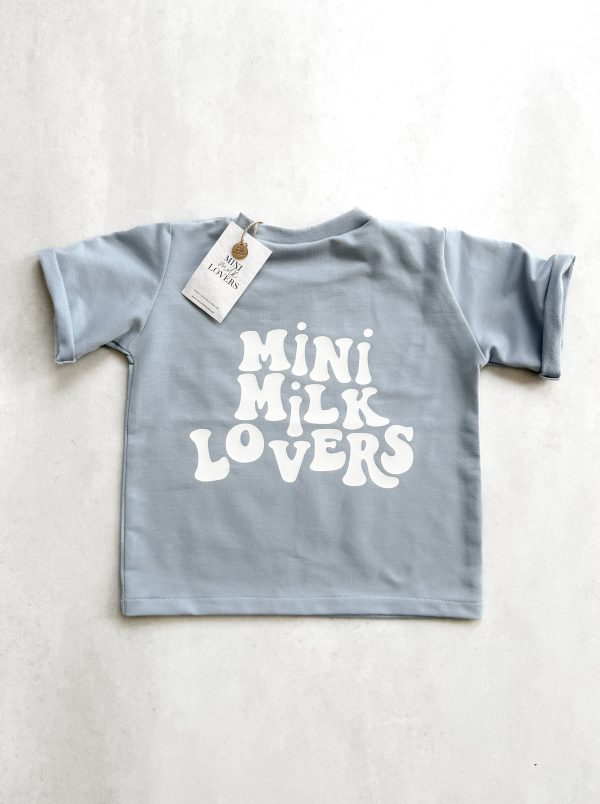 Retro T-Shirt Pastellblau – Bild 2