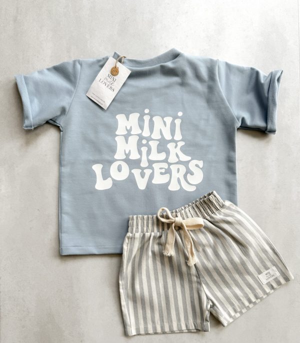 Retro T-Shirt Pastellblau
