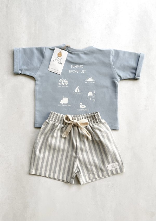 Summer Bucket List T-Shirt Pastellblau – Bild 2