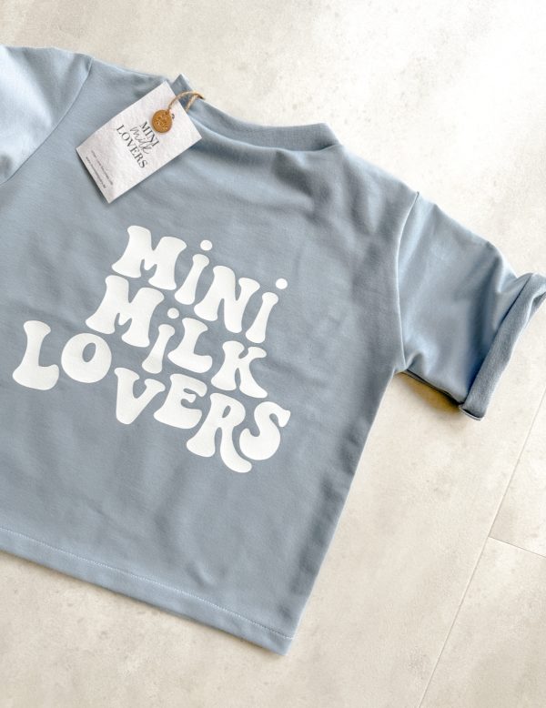 Retro T-Shirt Pastellblau – Bild 3