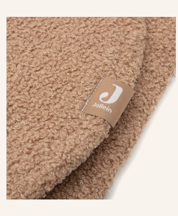 Einschlagdecke aus Bio Baumwolle, Bear Boucle für Maxi Cosi, Biscuit, Jollein – Bild 3