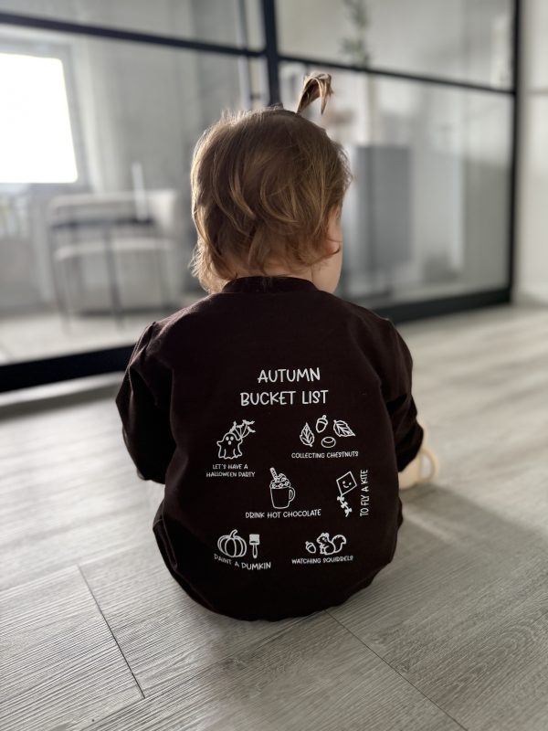 Autumn Bucket List Sweater in Chocolate Brown