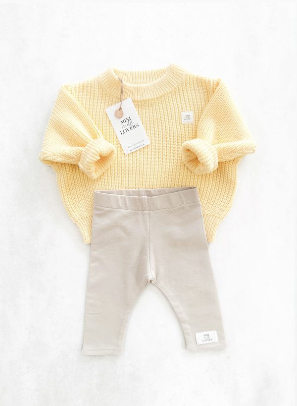 Bio Baumwoll Strickpullover Yellow – Bild 3