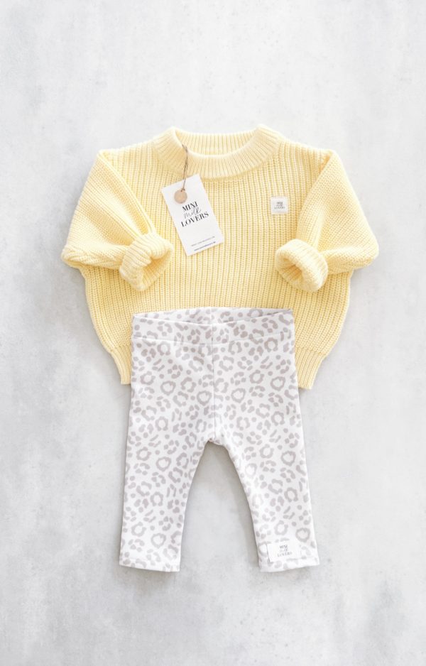 Bio Baumwoll Strickpullover Yellow – Bild 2